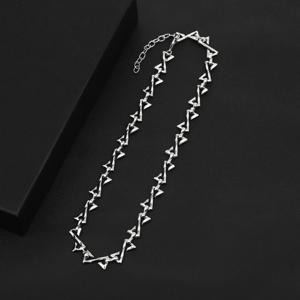 Titanium Steel Link Chain Necklace for Men Women,Punk Hip Hop Necklace - Picture 2 of 4